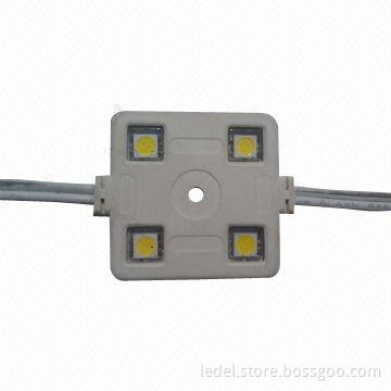 4-piece LEDs 5050 injection module, measures 37x37x5.5mm
